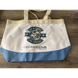 Disney Cruise Line DCL Castaway Club Zip Tote Bag 25th Anniversary At Sea G2